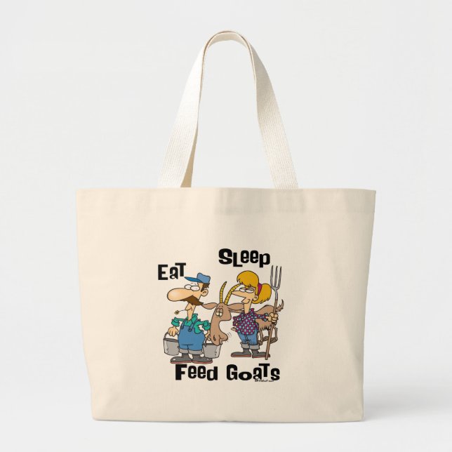 Bolso De Tela Gigante Comer cabras de alimentación para dormir (Frente)
