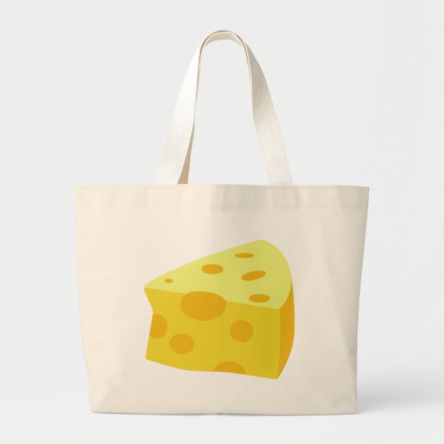 Bolso De Tela Gigante Comida deliciosa - queso (Frente)