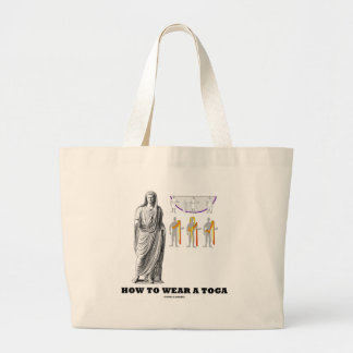 Bolso De Tela Gigante Cómo llevar una toga (instrucciones de la ropa)