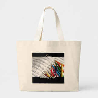 Bolso De Tela Gigante Compositor - tengo algo que decir