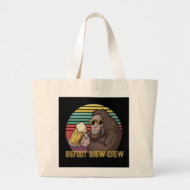 Bolso De Tela Gigante Compras de la tripulación de Brew Bigfoot (Frente)