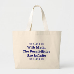 Bolso De Tela Gigante Con matemáticas, las posibilidades son infinitas