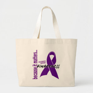 Bolso De Tela Gigante Conciencia del cáncer pancreático