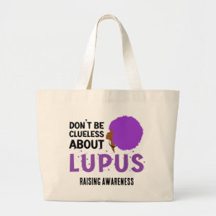 Bolso De Tela Gigante Concienciación sobre LUPUS no es despistado