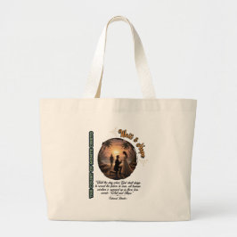 Bolso De Tela Gigante Conde de Montecristo Espere y Espero Puesta de sol