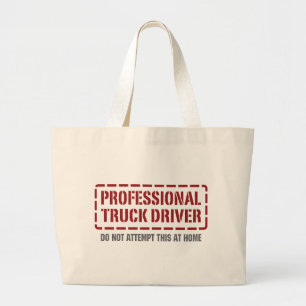 Bolso De Tela Gigante Conductor de camión profesional