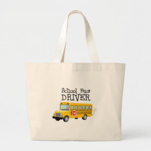 Bolso De Tela Gigante Conductor del autobús escolar