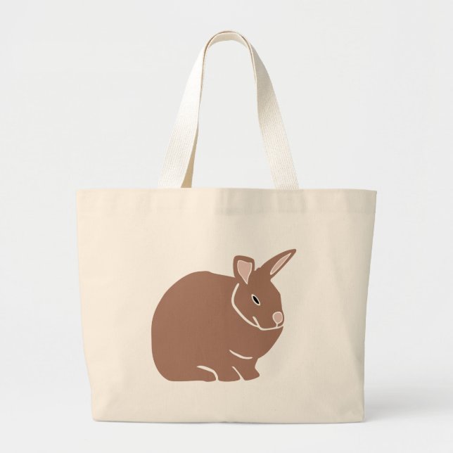 Bolso De Tela Gigante Conejo  (Frente)