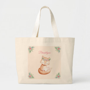 Bolso De Tela Gigante Conejo de conejo de zorro y bebé conejo de conejo