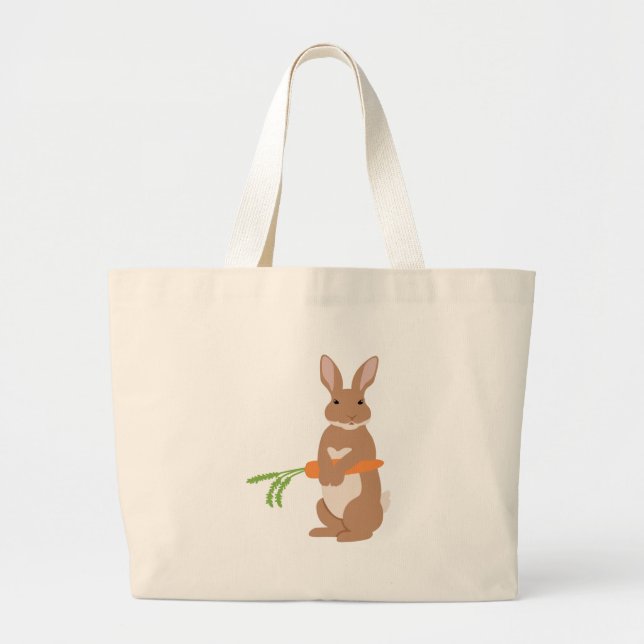 Bolso De Tela Gigante Conejo de Pascua (Frente)
