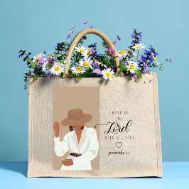Bolso De Tela Gigante Confianza en la mujer cristiana del Señor