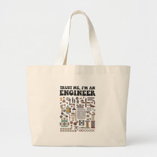 Bolso De Tela Gigante Confíeme en, yo son un ingeniero