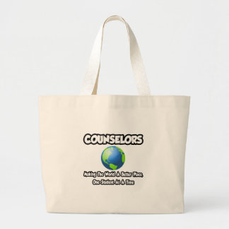 Bolso De Tela Gigante Consejeros... Hacer del mundo un lugar mejor