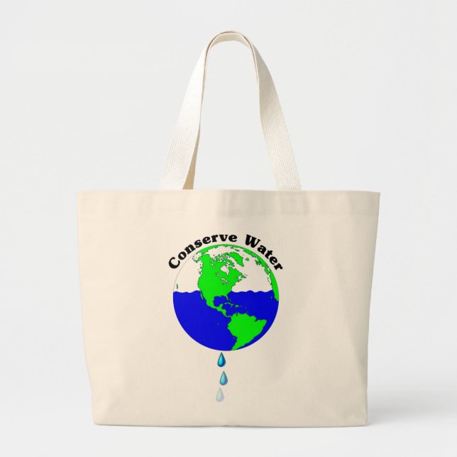 Bolso De Tela Gigante Conservar el agua (Frente)