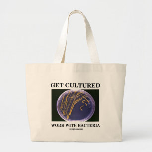 Bolso De Tela Gigante Consiga el trabajo cultivado con las bacterias (la