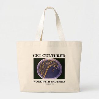 Bolso De Tela Gigante Consiga el trabajo cultivado con las bacterias (la