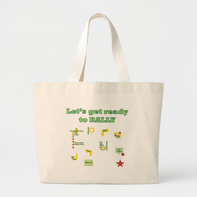 Bolso De Tela Gigante Consigamos listos para reunirse (Frente)