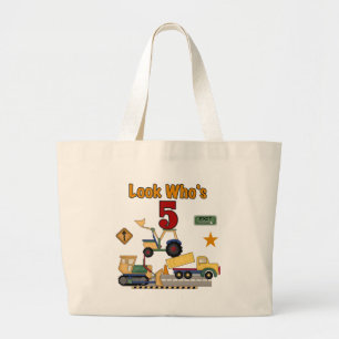 Bolso De Tela Gigante Construcción 5.ª camisetas y regalos de cumpleaños