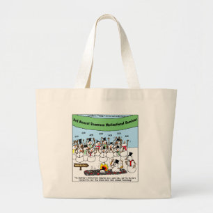 Bolso De Tela Gigante Convención de Muñecos de Nieve Regalos Divertidos