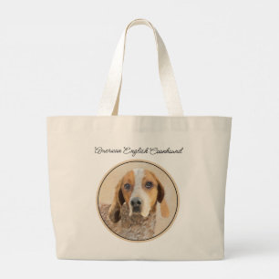 Bolso De Tela Gigante Coonhound Americano de Garrapata Roja Pintura Perr