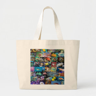 Bolso De Tela Gigante Coral Reef Marine Life Fish Animals Fotos Collage