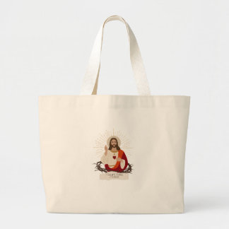 Bolso De Tela Gigante Corazón Como Jesús
