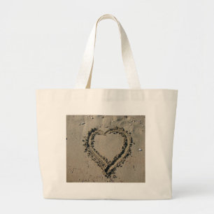 Bolso De Tela Gigante Corazón de arena