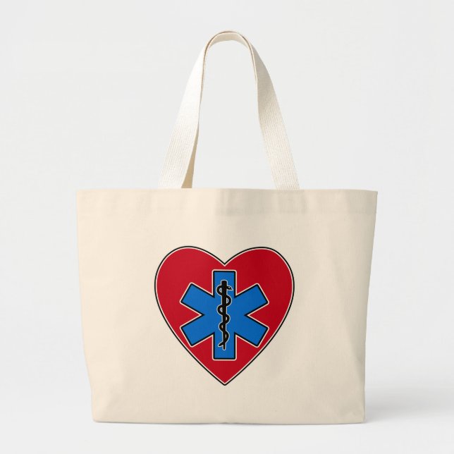 Bolso De Tela Gigante Corazón de EMT (Frente)