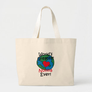 Bolso De Tela Gigante Corazón de la Mejor Nonna del Mundo