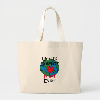 Bolso De Tela Gigante Corazón de Mimi el Mejor del Mundo