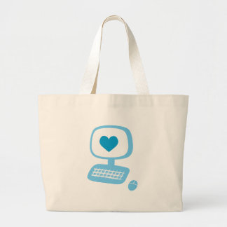 Bolso De Tela Gigante Corazón del equipo