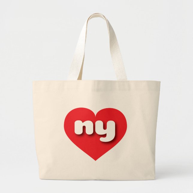 Bolso De Tela Gigante Corazón rojo de Nueva York - Amo (Frente)