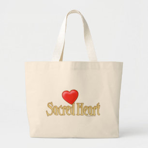 Bolso De Tela Gigante Corazón sagrado