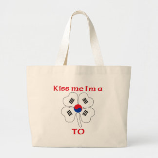 Bolso De Tela Gigante Coreanos personalizada me besan que estoy a