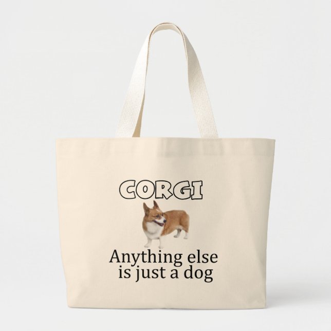 Bolso De Tela Gigante Corgi (Frente)