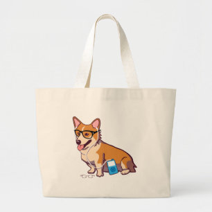 Bolso De Tela Gigante Corgi del inconformista (sin texto)