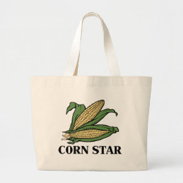 Bolso De Tela Gigante Corn Star Funny Vegetable Pun BBQ Humor