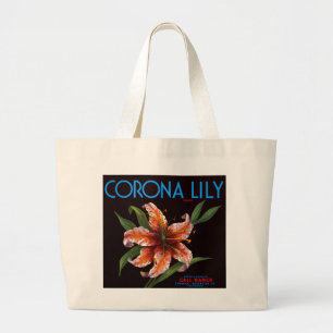 Bolso De Tela Gigante Corona Lily