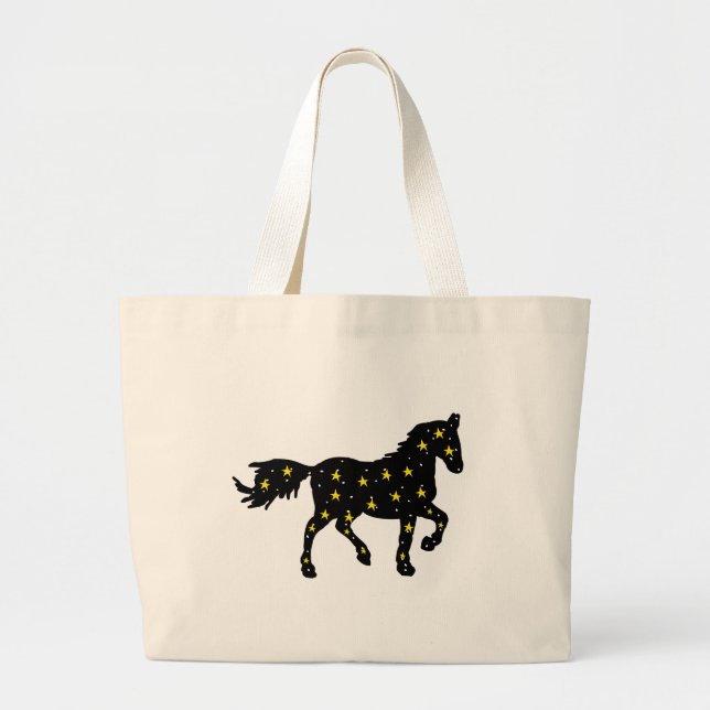 Bolso De Tela Gigante Cosmic Horse Sign Tote Bag (Frente)
