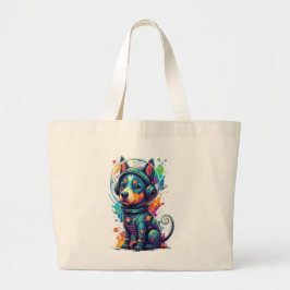 Bolso De Tela Gigante Cosmic Pup Astronaut - Tote