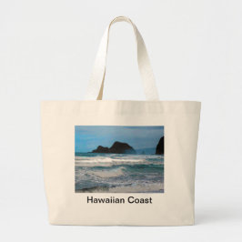 Bolso De Tela Gigante Costa Hawaiana Cielo Azul