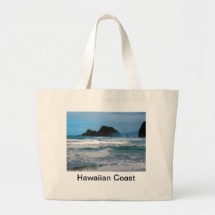 Bolso De Tela Gigante Costa Hawaiana Cielo Azul