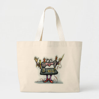 Bolso De Tela Gigante Costura