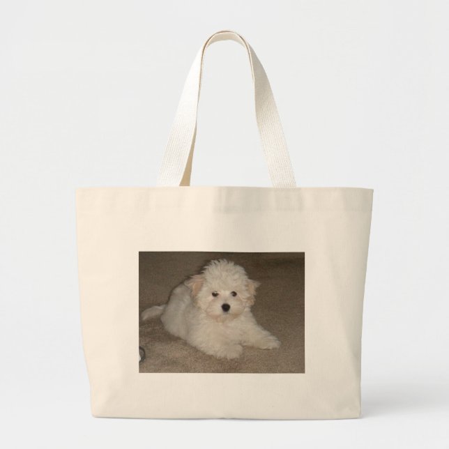 Bolso De Tela Gigante Coton_de_Tulear_puppy.png (Frente)