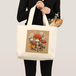 Bolso De Tela Gigante Cottagecore Mushroom