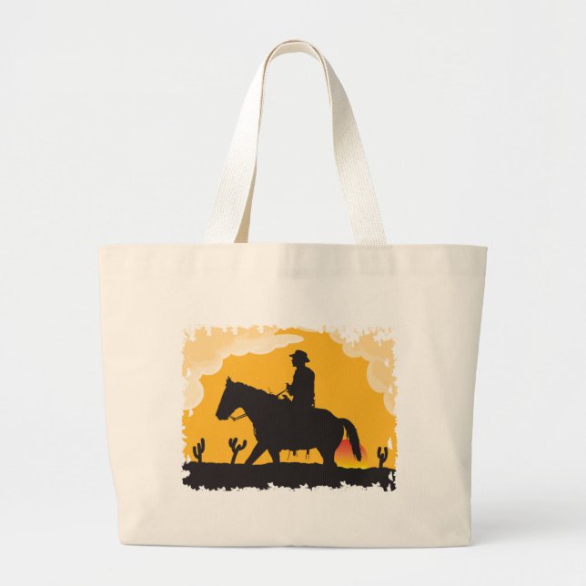 Bolso De Tela Gigante Cowboy de Sunset (Frente)