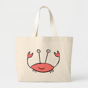 Bolso De Tela Gigante Crabby Beach Bag
