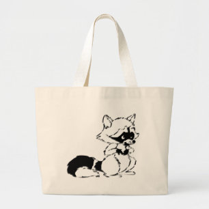Bolso De Tela Gigante Crafty Raccoon