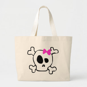 Bolso De Tela Gigante Cráneo femenino