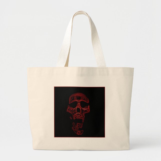 Bolso De Tela Gigante Cráneo gracioso (Frente)